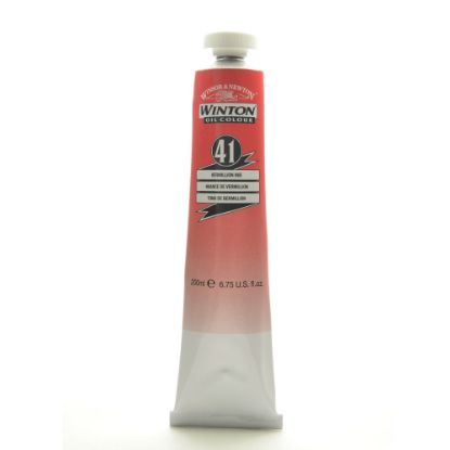 Picture of Winsor & Newton Winton Oil Colors, 200 mL, Vermilion Hue, 42