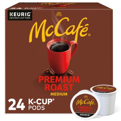 Picture of McCafe Single-Serve Coffee K-Cup Pods, Premium Roast, Carton Of 24