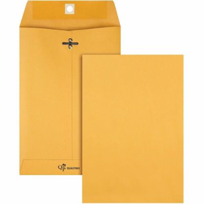 Picture of Quality Park Clasp Envelope Clasp (6 1/2in x 9 1/2in), 28 lb,Gummed Kraft, Box Of 100