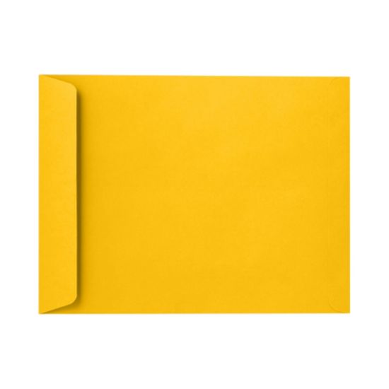 Picture of LUX Open-End 10in x 13in Envelopes, Peel & Press Closure, Sunflower Yellow, Pack Of 250