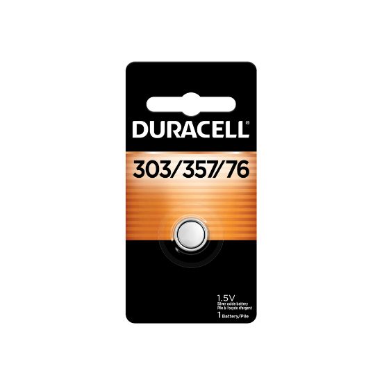 Picture of Duracell 303/357 Silver Oxide Button Battery, Pack of 1