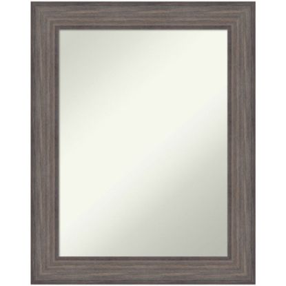 Picture of Amanti Art Non-Beveled Rectangle Framed Bathroom Wall Mirror, 29in x 23in, Country Barnwood