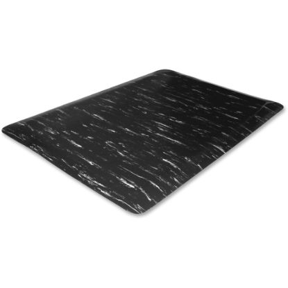 Picture of Genuine Joe Anti-Fatigue Mat, 3ft x 5ft, Black Marble