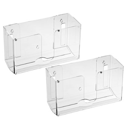 Picture of Alpine Wall Acrylic Paper Towel Dispensers, Clear, Pack Of 2 Dispensers