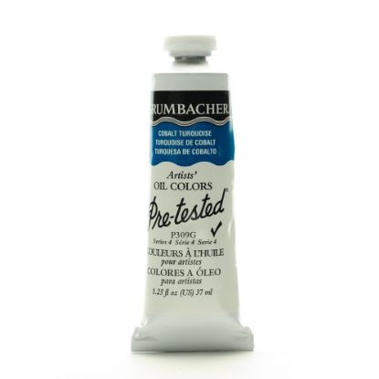 Picture of Grumbacher P309 Pre-Tested Artists Oil Colors, 1.25 Oz, Cobalt Turquoise