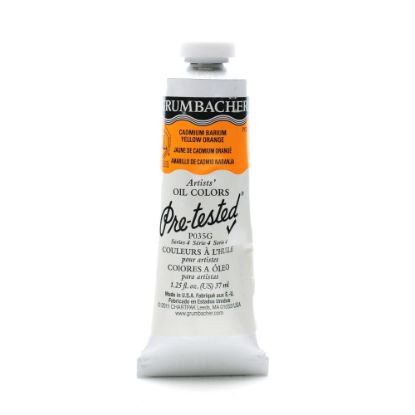 Picture of Grumbacher P035 Pre-Tested Artists Oil Colors, 1.25 Oz, Cadmium Barium Yellow Orange