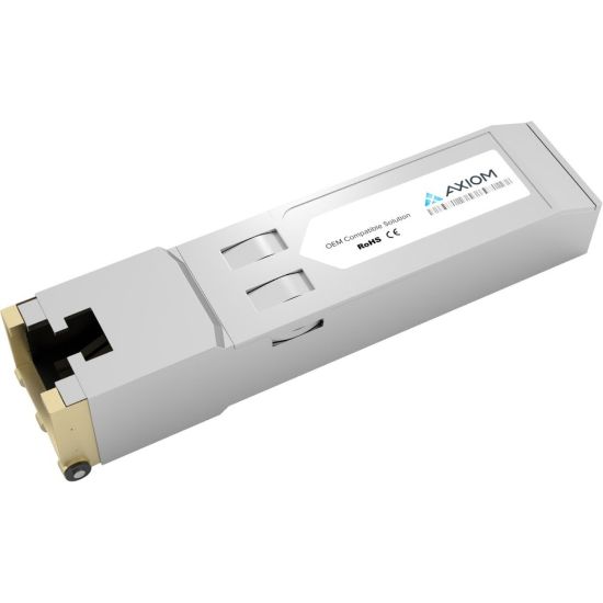 Picture of Axiom 1000BASE-T SFP Transceiver for Brocade - XBR-000190 - For Data Networking - 1 x 1000Base-T - Copper - 128 MB/s Gigabit Ethernet1 Gbit/s