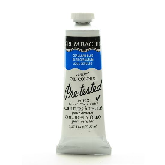 Picture of Grumbacher P040 Pre-Tested Artists Oil Colors, 1.25 Oz, Cerulean Blue (Genuine)