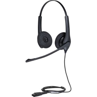 Picture of Jabra BIZ 1500 Headset - Stereo - Quick Disconnect - Wired - 150 Ohm - 20 Hz - 4.50 kHz - Over-the-head - Binaural - Supra-aural - 3.12 ft Cable - Noise Canceling