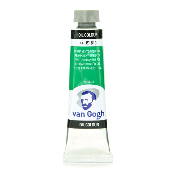 Picture of Van Gogh Oil Colors, 1.35 oz, Permanent Green Deep, Pack Of 2