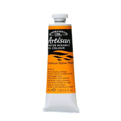 Picture of Winsor & Newton Artisan Water Mixable Oil Colors, 37 mL, Cadmium Yellow Medium, 116, Pack Of 2