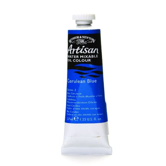 Picture of Winsor & Newton Artisan Water Mixable Oil Colors, 37 mL, Cerulean Blue, 137, Pack Of 2