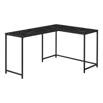 Picture of Monarch Specialties Barry 59inW Weave L-Shaped Corner Desk, Black, I 7396