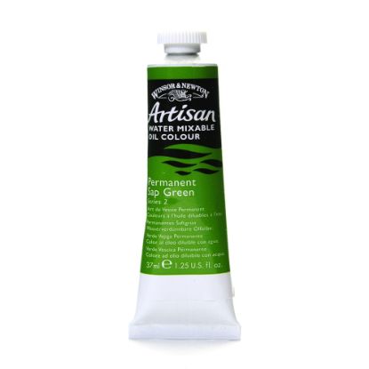 Picture of Winsor & Newton Artisan Water Mixable Oil Colors, 37 mL, Permanent Sap Green, 503, Pack Of 2