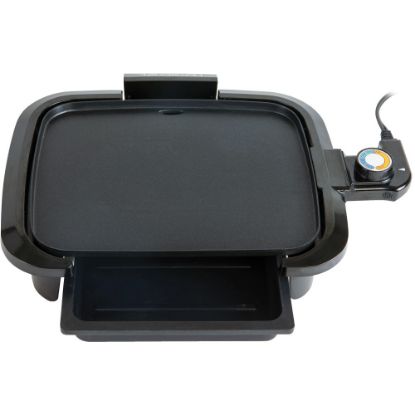 Picture of Nostalgia Electrics HomeCraft Non-Stick Griddle With Warming Drawer, Black