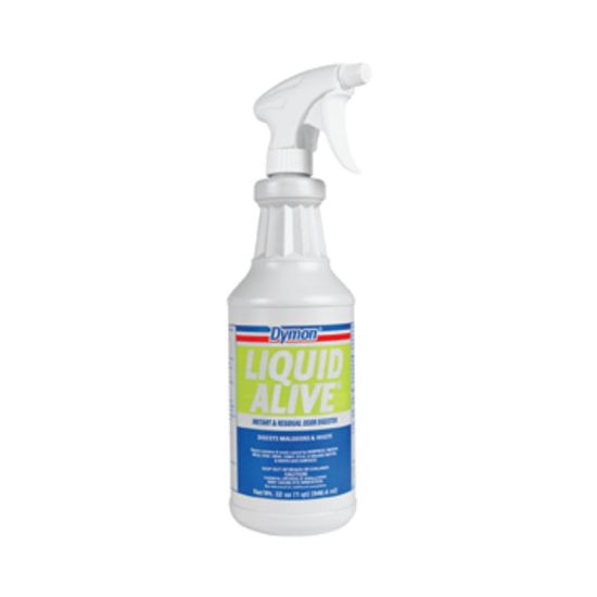 Picture of Dymon Liquid Alive Instant Odor Digester - Spray - 32 fl oz (1 quart) - Bottle - 12 / Carton