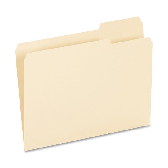 Picture of Oxford 1/3-Cut File Folders, Letter Size, Position 3, Manila, Box Of 100