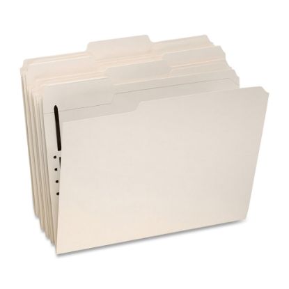 Picture of Oxford Top-Tab File Folders With Fasteners, Legal Size, 1 Fastener, Manila, Box Of 50