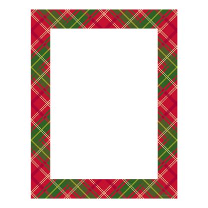 Picture of Great Papers! Country Plaid Holiday Letterhead, 8.5in x 11in, Inkjet and Laser Printer Compatible, 80 count