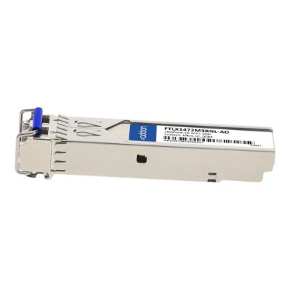 Picture of AddOn Finisar FTLX1472M3BNL Compatible SFP+ Transceiver - SFP+ transceiver module (equivalent to: Finisar FTLX1472M3BNL) - 10 GigE - 10GBase-LR - LC single-mode - up to 6.2 miles - 1310 nm