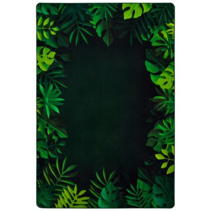 Picture of Carpets for Kids Pixel Perfect Collection Tropical Paradise Activity Rug, 6ft x 9ft, Green