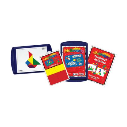 Picture of Barker Creek Magnets, Magnetic Kidshapes, Tangram Activity Kit, Grades Pre-K+, Pack Of 44