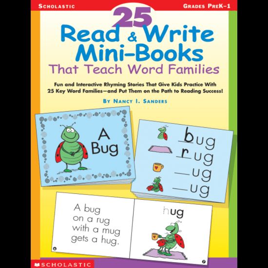 Picture of Scholastic 25 Read & Write Mini Books - Word Families