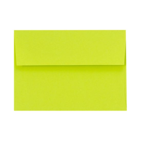 Picture of LUX Invitation Envelopes, A2, Peel & Press Closure, Wasabi, Pack Of 50