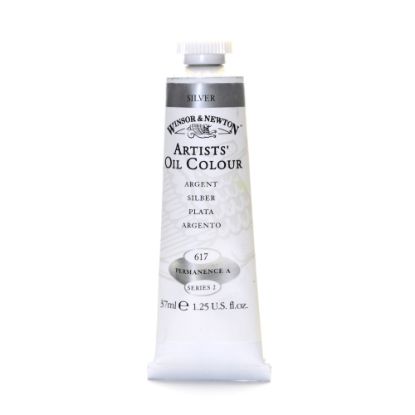 Picture of Winsor & Newton Artists Oil Colors, 37 mL, Silver, 617