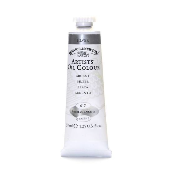 Picture of Winsor & Newton Artists Oil Colors, 37 mL, Silver, 617