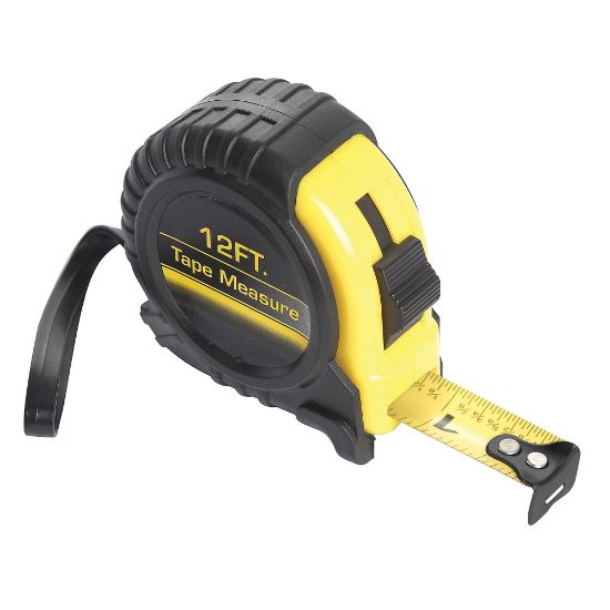 Picture of GreatStar Measuring Tape, 12ft, Black/Yellow