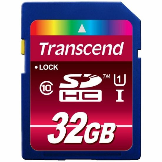 Picture of Transcend 32 GB Class 10/UHS-I SDHC - 85 MB/s Read - 45 MB/s Write - 600x Memory Speed - Lifetime Warranty