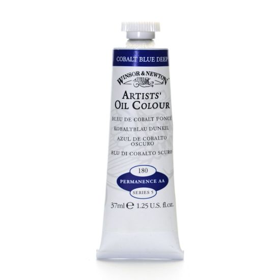 Picture of Winsor & Newton Artists Oil Colors, 37 mL, Cobalt Blue Deep, 180