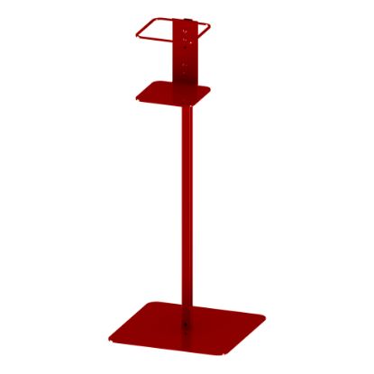 Picture of Built Sanitizer Floor Stand, 37in x 14in x 14in, Red