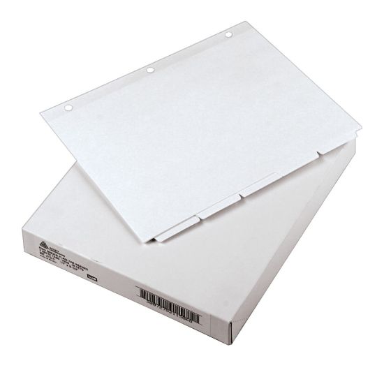 Picture of Avery Plain Tab Write-On Dividers, 8 1/2in x 11in, White Dividers/White Tabs, 5-Tab, Box Of 36