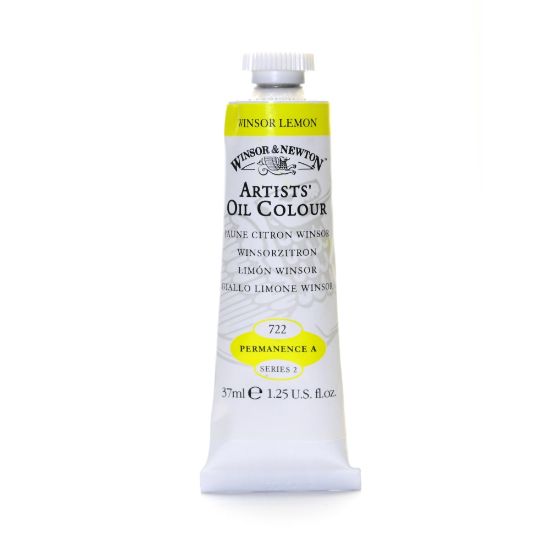 Picture of Winsor & Newton Artists Oil Colors, 37 mL, Winsor Lemon, 722