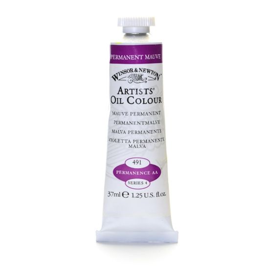 Picture of Winsor & Newton Artists Oil Colors, 37 mL, Permanent Mauve, 491