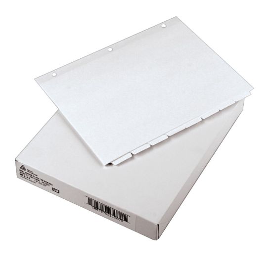 Picture of Avery Plain Tab Write-On Dividers, 8 1/2in x 11in, White, 8-Tab, Case Of 24