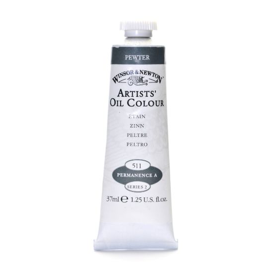 Picture of Winsor & Newton Artists Oil Colors, 37 mL, Pewter, 511