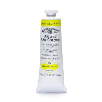 Picture of Winsor & Newton Artists Oil Colors, 37 mL, Lemon Yellow Hue, 347