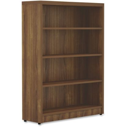 Picture of Lorell Chateau 4-Shelf Bookcase, Walnut