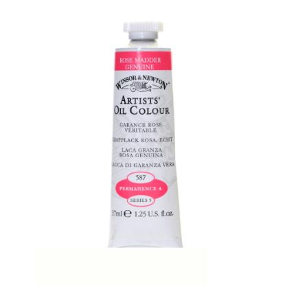 Picture of Winsor & Newton Artists Oil Colors, 37 mL, Rose Madder Genuine, 587