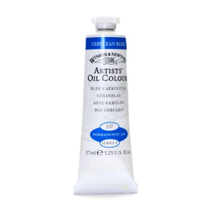 Picture of Winsor & Newton Artists Oil Colors, 37 mL, Cerulean Blue, 137