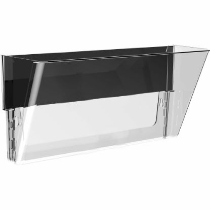 Picture of Storex Magnetic Wall File Pockets - 500 x Sheet - Cabinet, Wall Mountable - Recycled - Clear - Plastic - 1Each