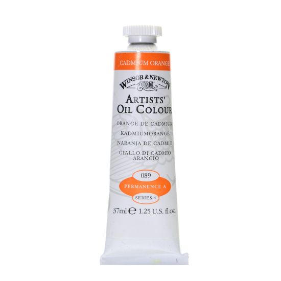 Picture of Winsor & Newton Artists Oil Colors, 37 mL, Cadmium Orange, 89