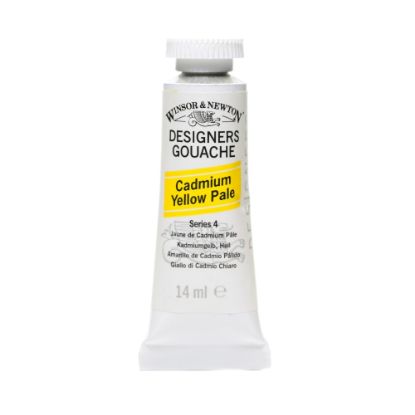 Picture of Winsor & Newton Designers Gouache, 14 mL, Cadmium Yellow Pale, 118