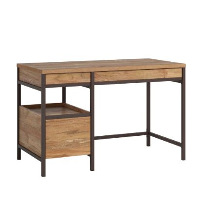 Picture of Sauder Manhattan Gate 48inW Single-Pedestal Computer Desk With File Drawer, Sindoori Mango