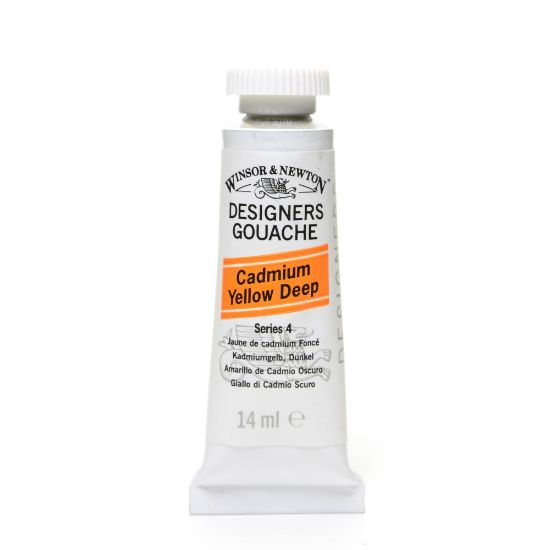 Picture of Winsor & Newton Designers Gouache, 14 mL, Cadmium Yellow Deep, 111