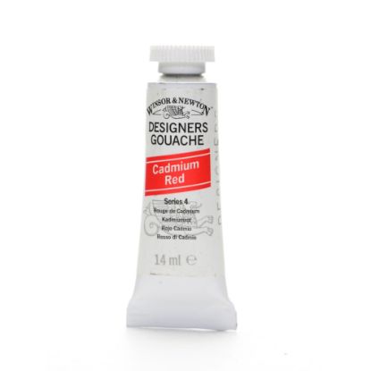 Picture of Winsor & Newton Designers Gouache, 14 mL, Cadmium Red, 94