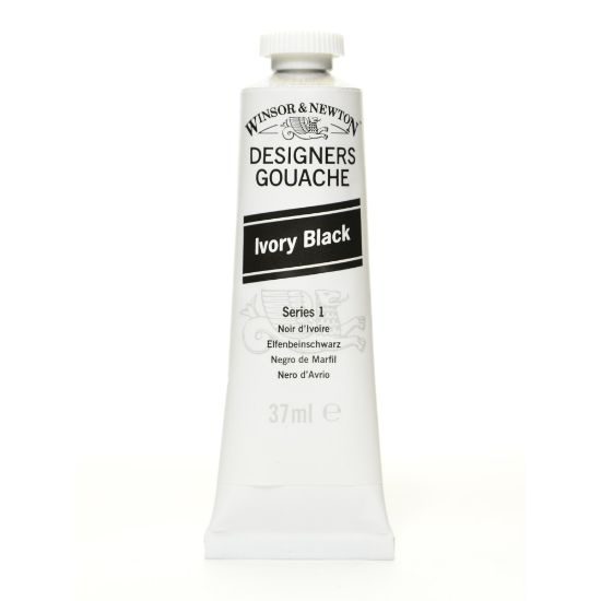 Picture of Winsor & Newton Designers Gouache, 14 mL, Ivory Black, 331